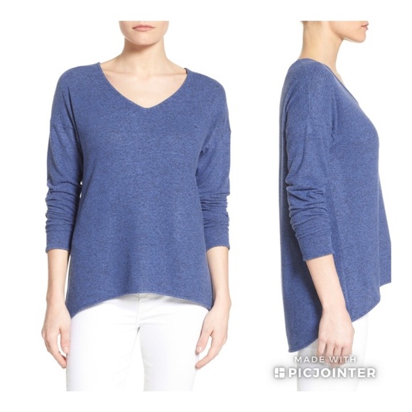 GIBSON Yummy Fleece Hi Lo V-Neck Pullover Top M - Picture 2 of 10